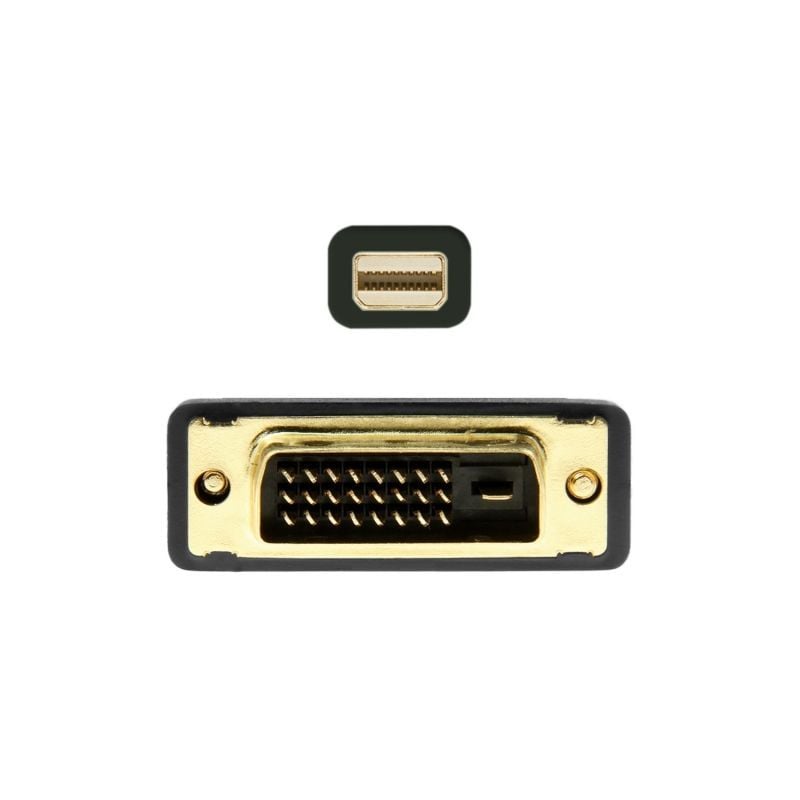 Cable Conversor Mini DisplayPort Aisens A125-0363/ Mini DisplayPort Macho - DVI Macho/ 2m/ Negro