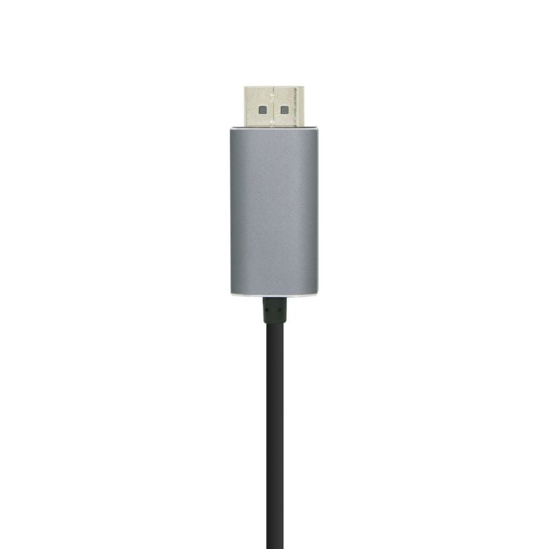 Cable DisplayPort Aisens A109-0394/ USB Tipo-C Macho - DisplayPort Macho/ Hasta 27W/ 1250Mbps/ 80cm/ Negro