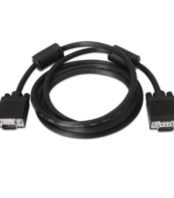 Cable SVGA Aisens A113-0075/ VGA Macho - VGA Macho/ Hasta 3W/ 10Mbps/ 15m/ Negro