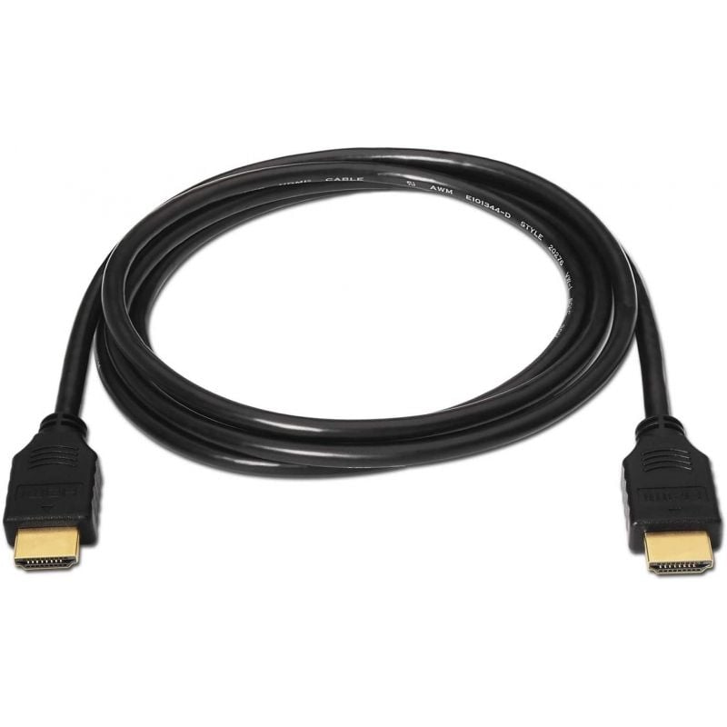 Cable HDMI 1.4 Aisens A119-0095/ HDMI Macho - HDMI Macho/ Hasta 10W/ 720Mbps/ 3m/ Negro
