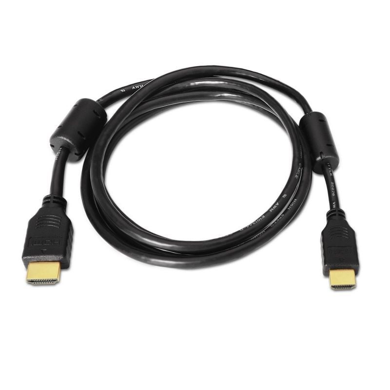 Cable HDMI 1.4 Aisens A119-0098/ HDMI Macho - HDMI Macho/ Hasta 10W/ 720Mbps/ 1.8m/ Negro