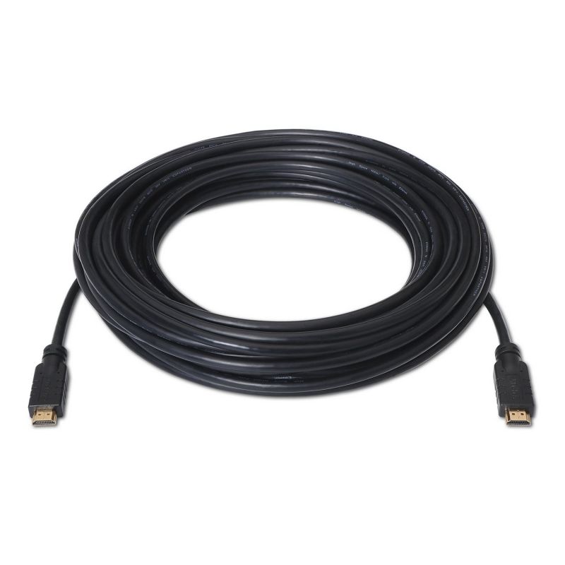 Cable HDMI 1.4 Aisens A119-0105/ HDMI Macho - HDMI Macho/ Hasta 10W/ 720Mbps/ 25m/ Negro