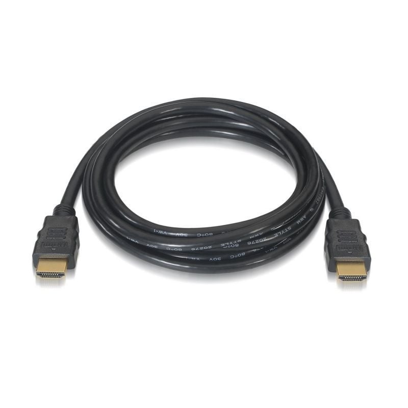 Cable HDMI 2.0 4K Aisens A120-0120/ HDMI Macho - HDMI Macho/ Hasta 10W/ 2250Mbps/ 1.5m/ Certificado/ Negro