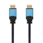 Cable HDMI 2.0 4K Aisens A120-0355/ HDMI Macho - HDMI Macho/ Hasta 10W/ 2250Mbps/ 50cm/ Negro y Azul