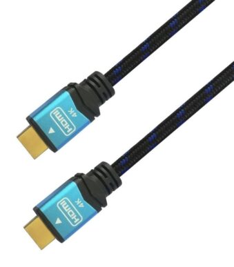 Cable HDMI 2.0 4K Aisens A120-0357/ HDMI Macho - HDMI Macho/ Hasta 10W/ 2250Mbps/ 2m/ Negro/ Azul