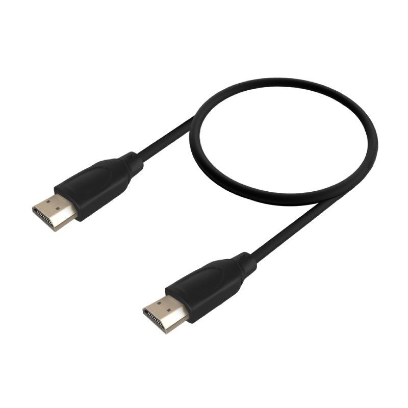 Cable HDMI 2.0 4K Aisens A120-0721/ HDMI Macho - HDMI Macho/ Hasta 10W/ 2250Mbps/ 50cm/ Negro
