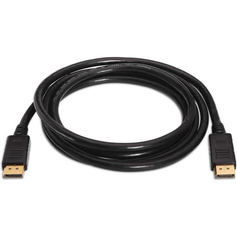 Cable DisplayPort 1.2 4K Aisens A124-0129/ DisplayPort Macho - DisplayPort Macho/ Hasta 5W/ 2300Mbps/ 2m/ Negro