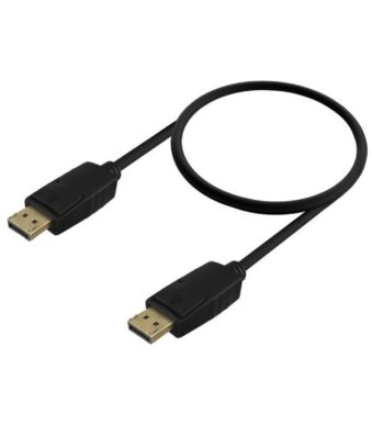Cable DisplayPort 1.2 CCS 4K Aisens A124-0741/ DisplayPort Macho - DisplayPort Macho/ Hasta 5W/ 2300Mbps/ 3m/ Negro