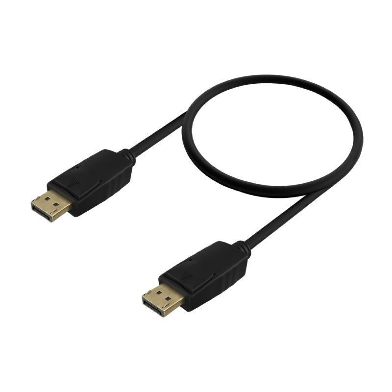 Cable DisplayPort 1.2 CCS 4K Aisens A124-0741/ DisplayPort Macho - DisplayPort Macho/ Hasta 5W/ 2300Mbps/ 3m/ Negro