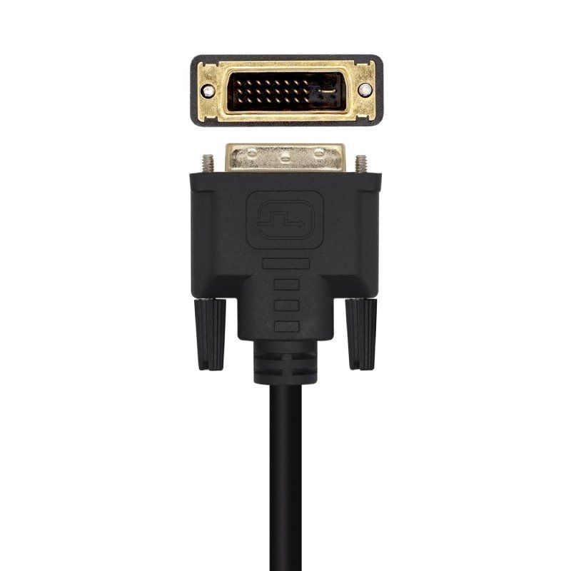 Cable Conversor Aisens A125-0463/ Displayport Macho - DVI Macho/ Hasta 5W/ 2300Mbps/ 3m/ Negro