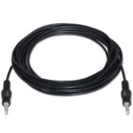 Cable Estéreo Aisens A128-0143/ Jack 3.5 Macho - Jack 3.5 Macho/ Hasta 0.1W/ 3m/ Negro