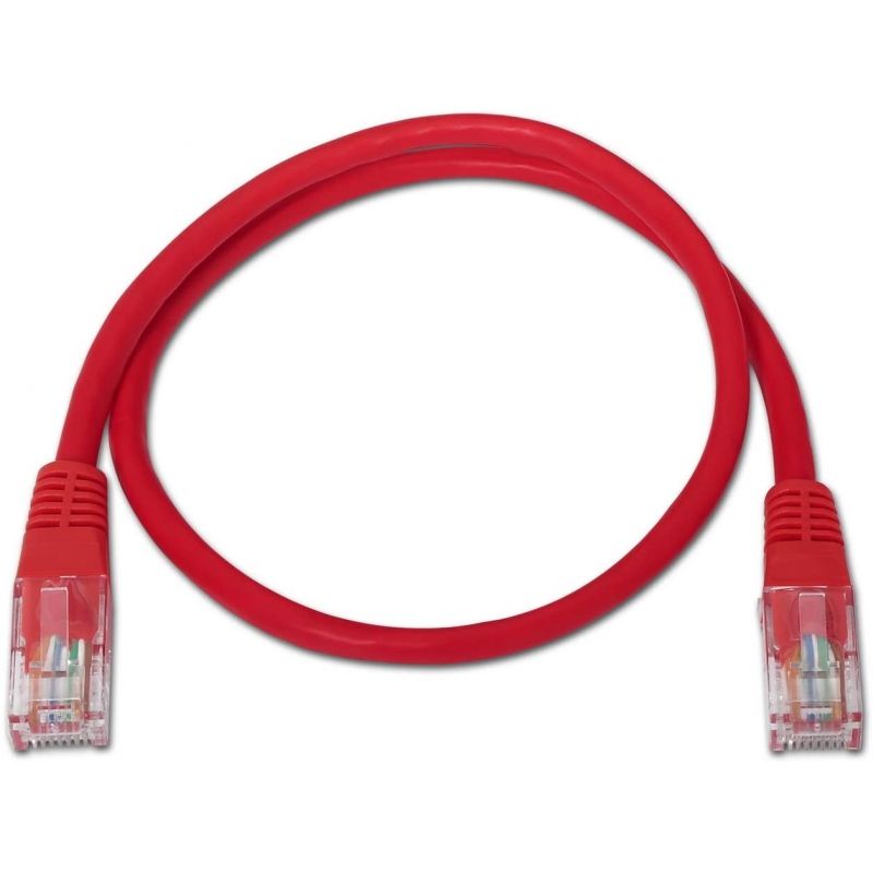 Cable de Red RJ45 UTP Aisens A135-0237 Cat.6/ 50cm/ Rojo
