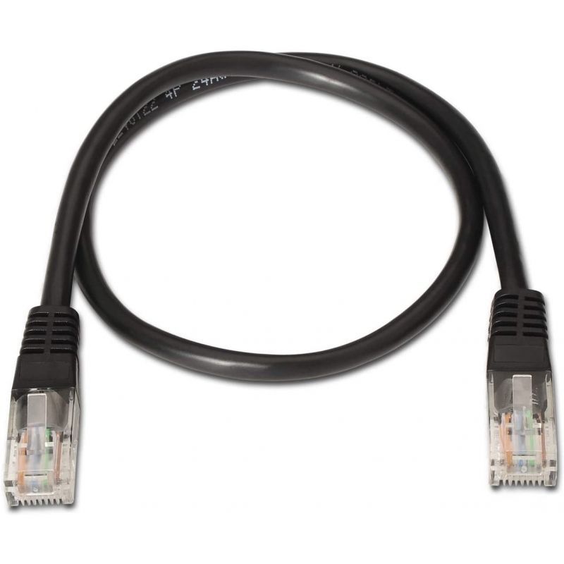 Cable de Red RJ45 UTP Aisens A135-0258/ Cat.6/ 1m/ Negro