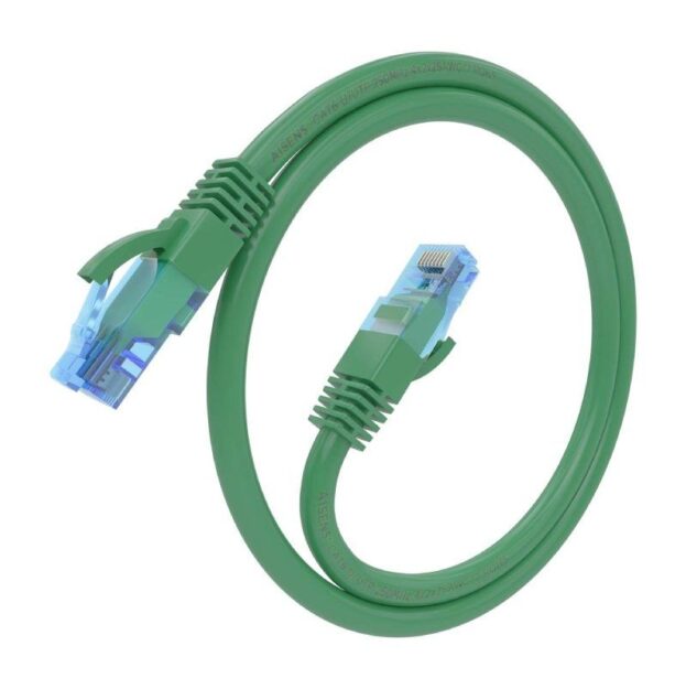 Cable de Red RJ45 AWG26 CCA UTP Aisens A135-0806 Cat.6/ 30cm/ Verde