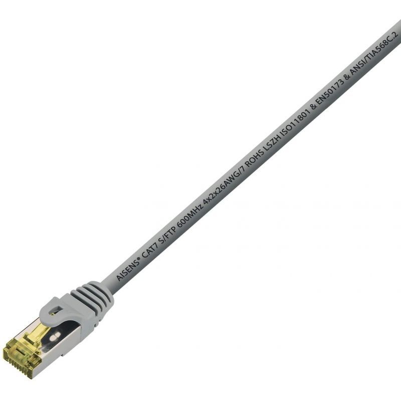 Cable de Red RJ45 S/FTP Aisens A146-0333 Cat.7/ 50cm/ Gris