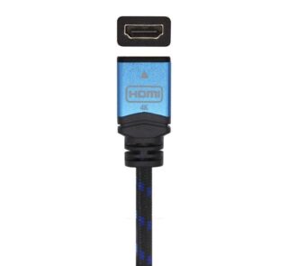 Cable Alargador HDMI Aisens A120-0453/ HDMI Macho - HDMI Hembra/ 2m/ Negro/ Azul