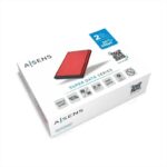 Caja Externa para Disco Duro de 2.5" Aisens ASE-2525RED/ USB 3.1/ Sin tornillos
