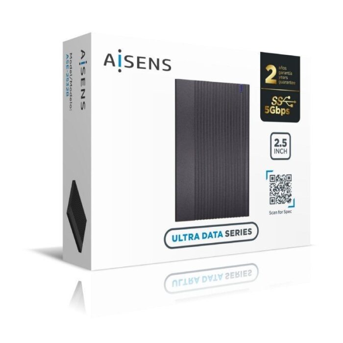 Caja Externa para Disco Duro de 2.5" Aisens ASE-2532B/ USB 3.1 Gen1