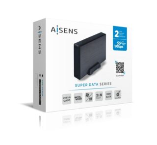 Caja Externa para Disco Duro de 3.5" Aisens ASE-3530B/ USB 3.1