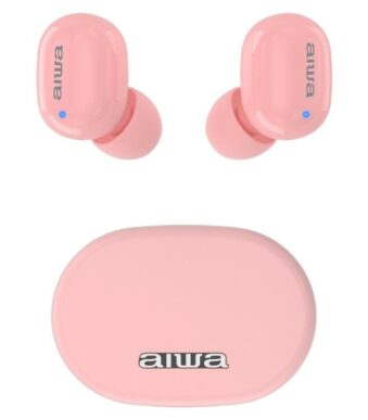 Auriculares Bluetooth Aiwa EBTW-150 con estuche de carga/ Autonomía 3h/ Rosas