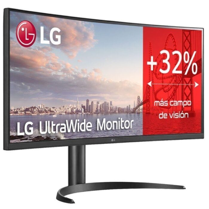 Monitor Profesional Ultrapanorámico Curvo LG 34WQ75C-B 34"/ WQHD/ Multimedia/ Regulable en altura/ Negro