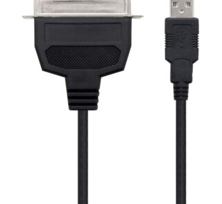 Cable Conversor impresora Nanocable 10.03.0001/ USB Macho - CN36 Macho/ 1.5m/ Negro