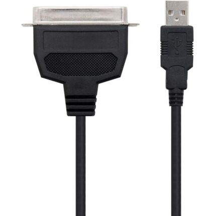 Cable Conversor impresora Nanocable 10.03.0001/ USB Macho - CN36 Macho/ 1.5m/ Negro