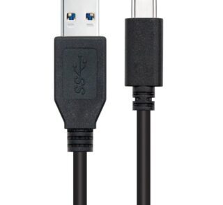 Cable USB 3.1 Nanocable 10.01.4002/ USB Tipo-C Macho - USB Macho/ 2m/ Negro
