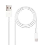 Cable USB 2.0 Lightning Nanocable 10.110.0401/ USB Macho - Lightning Macho/ 1m/ Blanco