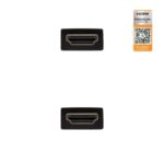 Cable HDMI 2.0 4K Nanocable 10.15.3600/ HDMI Macho - HDMI Macho/ 50cm/ Certificado/ Negro