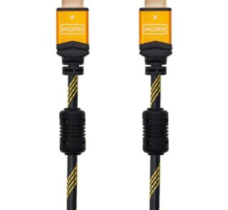 Cable HDMI 2.0 4K Nanocable 10.15.1602/ HDMI Macho - HDMI Macho/ 1.5m/ Negro/ Naranja