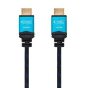 Cable HDMI 2.0 4K Nanocable 10.15.3702/ HDMI Macho - HDMI Macho/ 2m/ Negro/ Azul