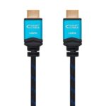 Cable HDMI 2.0 4K Nanocable 10.15.3710/ HDMI Macho - HDMI Macho/ 10m/ Negro/ Azul