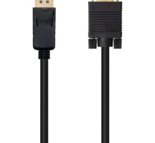 Cable Conversor Nanocable 10.15.4402/ DisplayPort Macho - VGA Macho/ 2m/ Negro