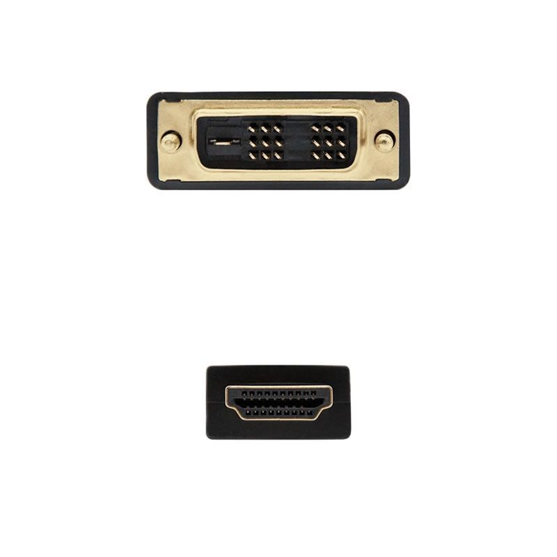 Cable HDMI Nanocable 10.15.0502/ DVI Macho - HDMI Macho/ 1.8m/ Negro