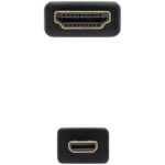 Cable Micro HDMI Nanocable 10.15.3501/ HDMI Macho - Micro HDMI Macho/ 0.8m/ Negro