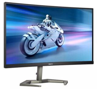 Monitor Gaming Curvo Philips 27M1C5200W 27"/ Full HD/ 0.5ms/ 240Hz/ VA/ Regulable en altura/ Negro