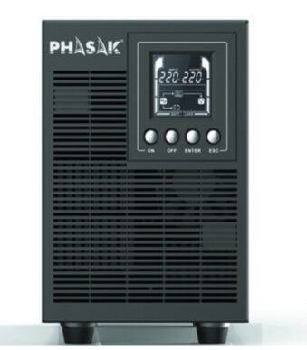 SAI Online Phasak 2000 VA Online LCD/ 2000VA-1800W/ 4 Salidas/ Formato Torre