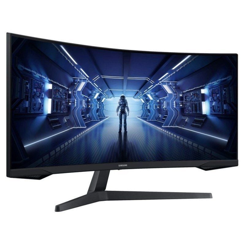 Monitor Gaming Ultrapanorámico Curvo Samsung Odyssey G5 LC34G55TWWP 34"/ UWQHD/ 1ms/ 165Hz/ VA/ Negro