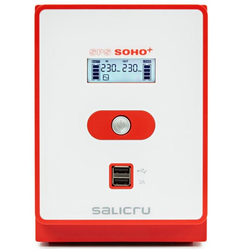 SAI Línea Interactiva Salicru SPS 1600 SOHO+ IEC/ 1600VA-960W/ 6 Salidas/ Formato Torre