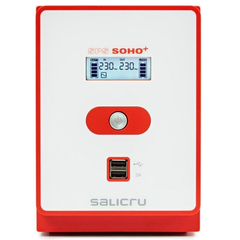 SAI Línea Interactiva Salicru SPS 1200 SOHO+/ 1200VA-720W/ 4 Salidas/ Formato Torre