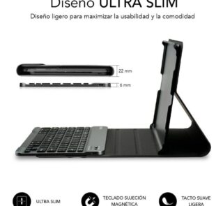 Funda con Teclado Subblim KeyTab Pro BT para Tablet Lenovo Tab M10 Plus de 10.6" 3a Gen/ Negra
