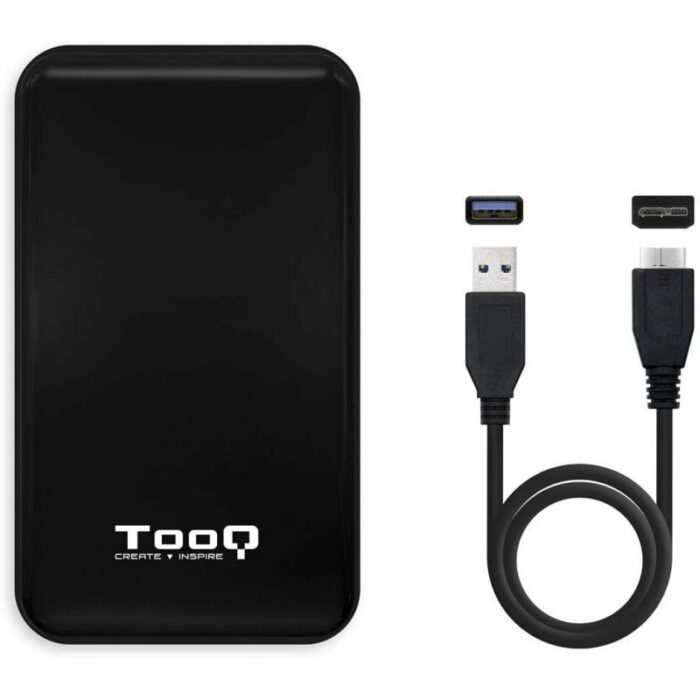 Caja Externa para Disco Duro de 2.5" TooQ TQE-2528B/ USB 3.1/ Sin tornillos