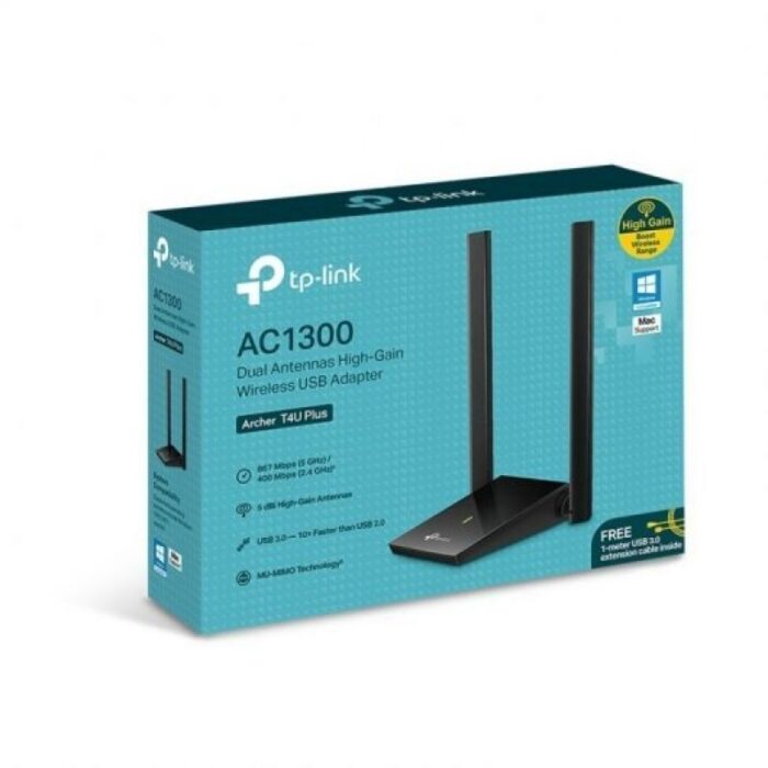 Adaptador USB - WiFi TP-Link Archer T4U Plus/ 1300Mbps