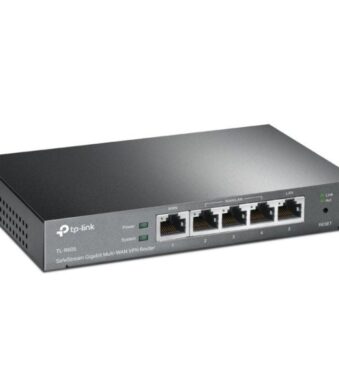 Router VPN SafeStream Gigabit TP-Link Omada TL-R605/ 5 Puertos Multi-WAN