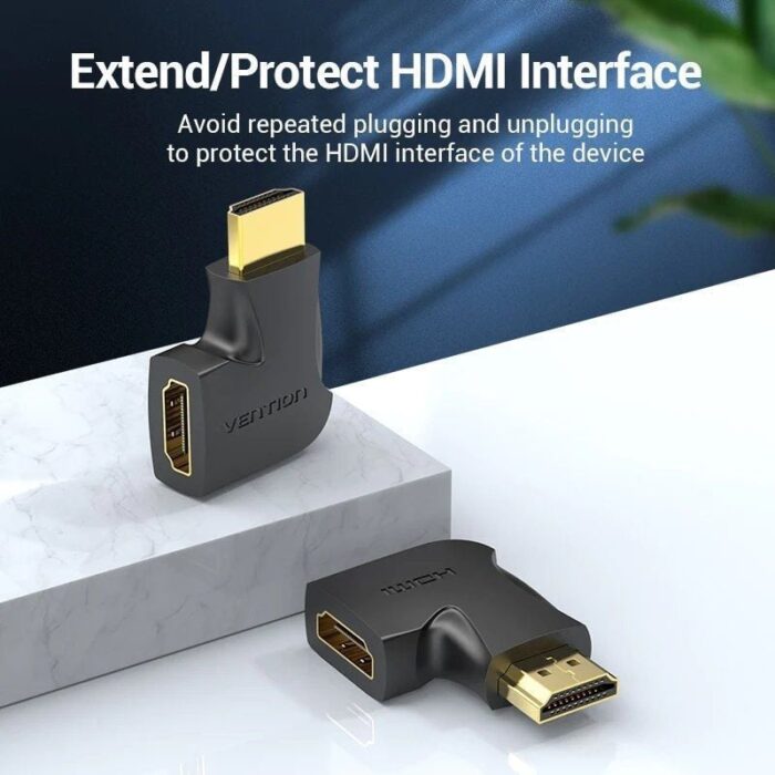 Adaptador HDMI 4K 270º Vention AIQB0/ HDMI Macho - HDMI Hembra