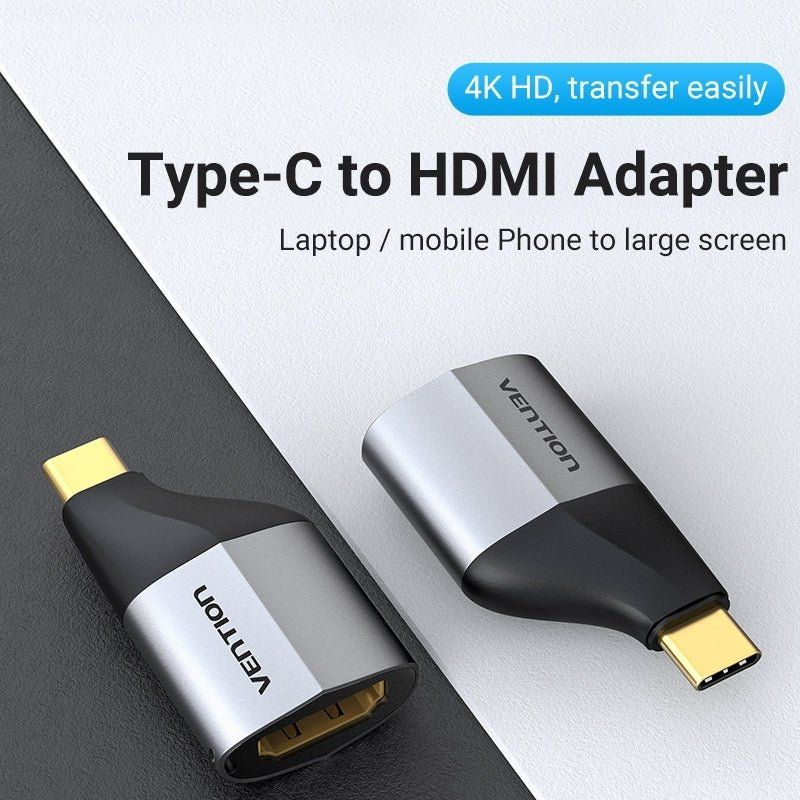 Adaptador USB Tipo-C Vention TCAH0/ USB Tipo-C Macho - HDMI Hembra