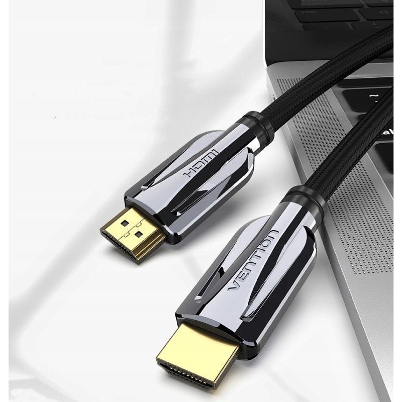 Cable HDMI 2.1 8K Vention AALBF/ HDMI Macho - HDMI Macho/ 1m/ Gris y Negro