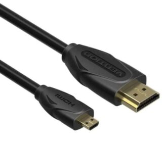 Cable HDMI Vention VAA-D03-B300/ HDMI Macho - Micro HDMI Macho/ 3m/ Negro