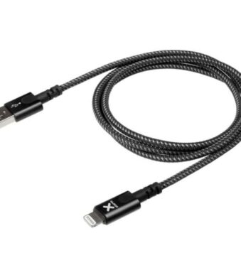 Cable USB 2.0 Lightning Xtorm CX2021/ USB Macho - Lightning Macho/ Hasta 12W/ 480Mbps/ 3m/ Negro